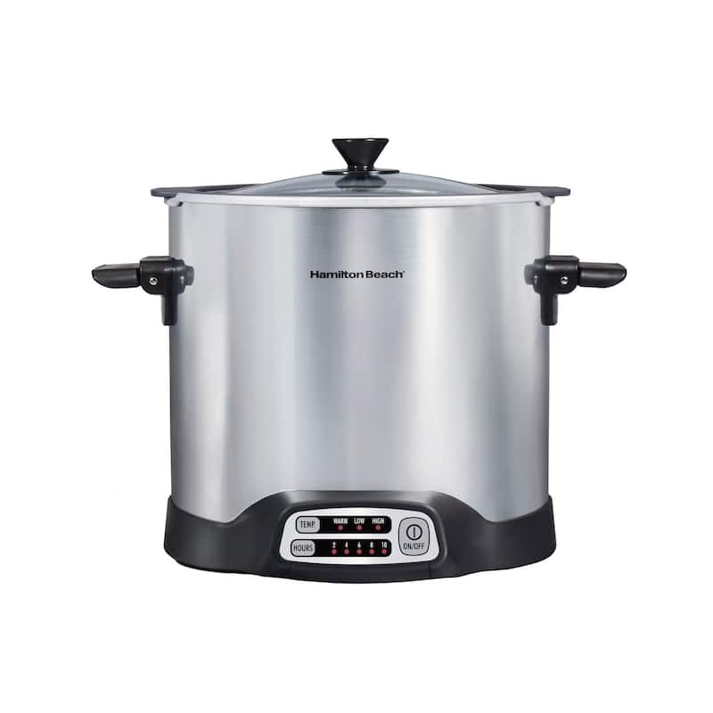 Sear & Cook Stock Pot Slow Cooker with Stovetop Safe Crock, Large 10 ...