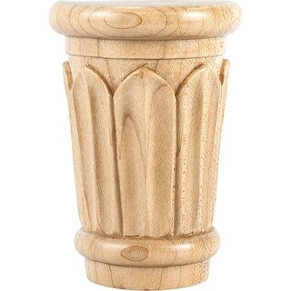 Hardware Resources Capital with Reed Styling, 3-5/8"H x 2-5/8"W x
