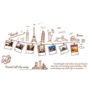 Shop Sitting Room Decor Detail Diy Mural Letter Eiffel Tower Wall