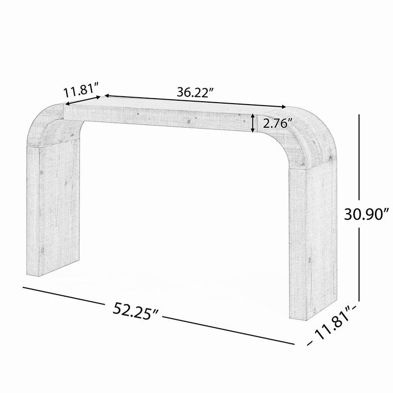 Modern 52" Minimalist Entryway Console Table