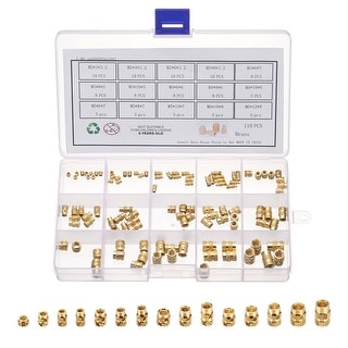 Metric Threaded Inserts Brass Heat Set Insert Knurled Nuts Assortment ...
