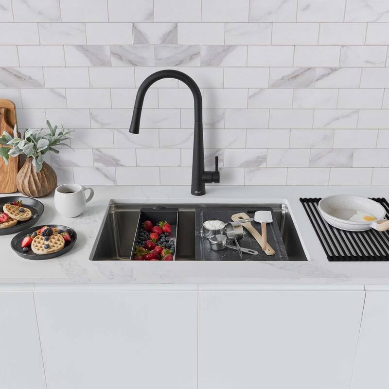 Dual Mount 31" Stainless Steel Single Bowl Kitchen Sink Handmade - 31" x 19" x 9"