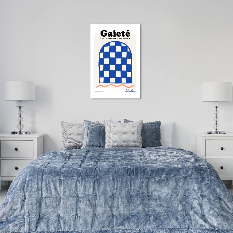 Wynwood Studio Canvas Advertising Gaiete Poster Blue and Modern & Contemporary Wall Art Canvas Print - 24 x 36