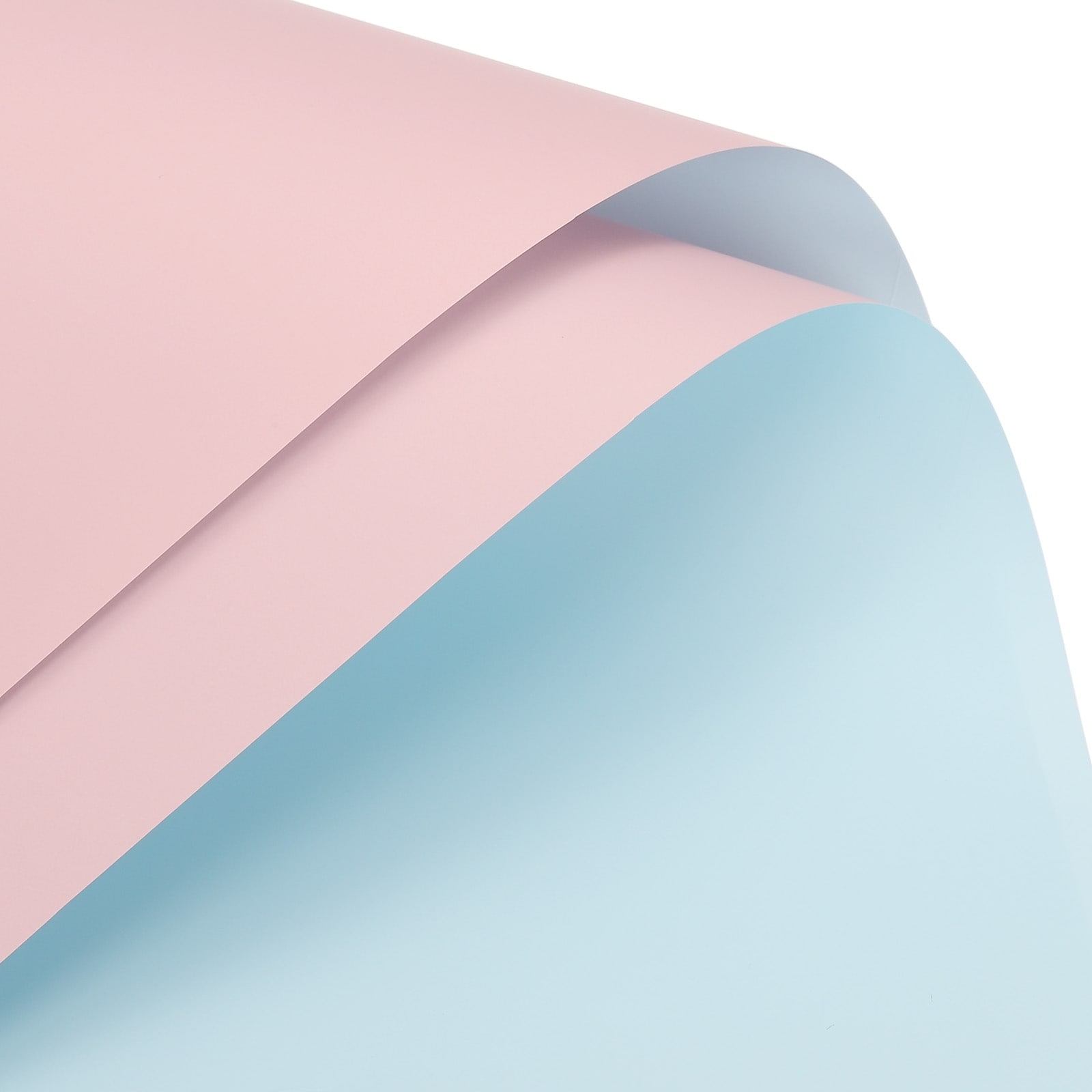 Double Sided Color Flower Wrapping Paper Light Pink+Light Blue 22.8x22.8  - Light Pink and Light Blue - Bed Bath & Beyond - 37522087
