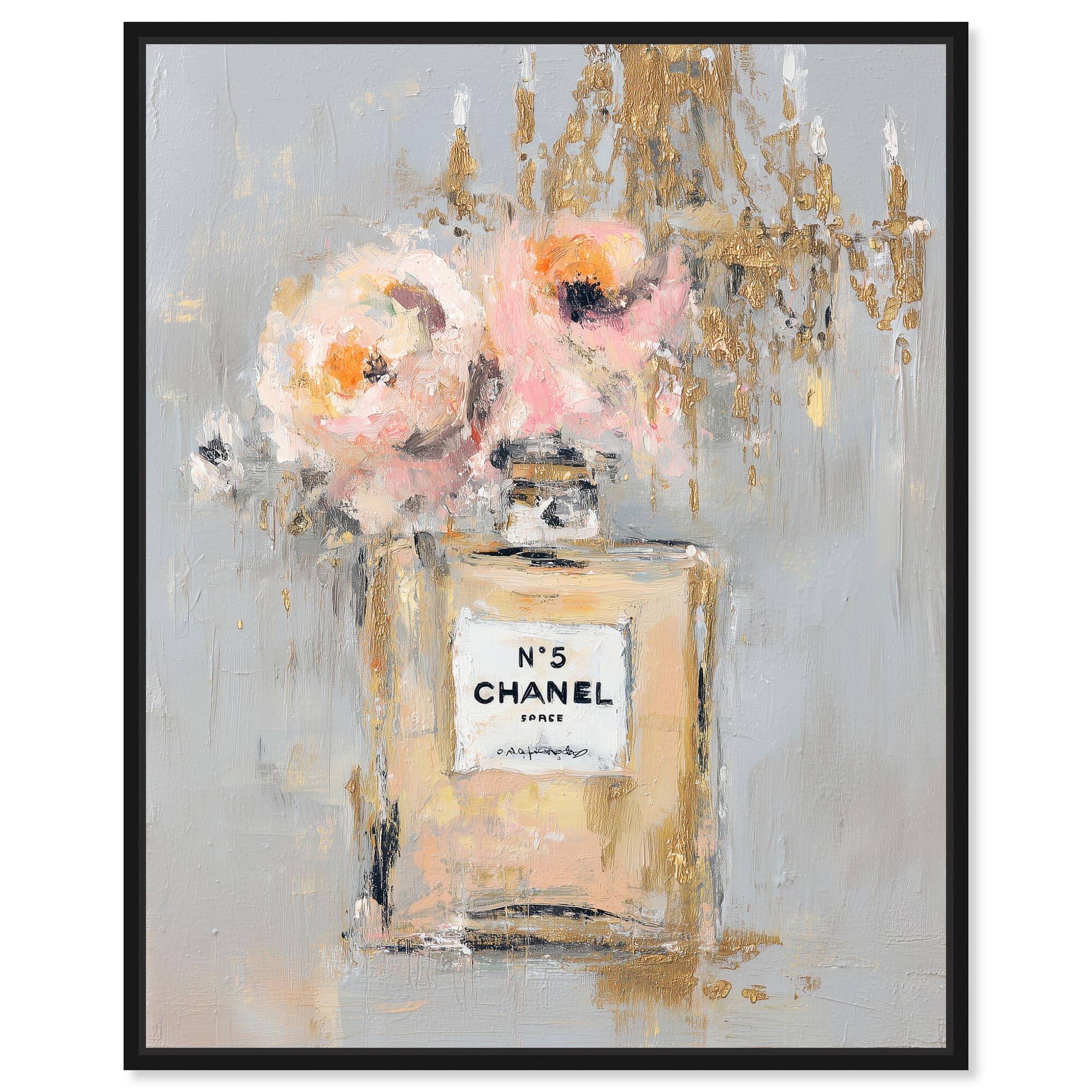 Fashion in a Bottle I Glam Art Framed Canvas Print by Art Remedy