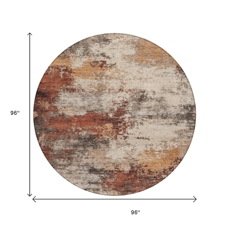 HomeRoots Abstract Transitional Rectangle Outdoor Rug