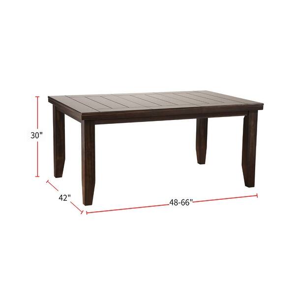 Wood Extendable Dining Table in Espresso Finish - Bed Bath & Beyond ...