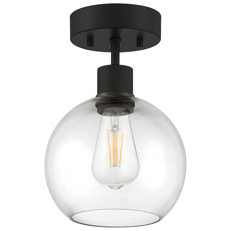 Port Nine Burgundy LED Semi-Flush Light