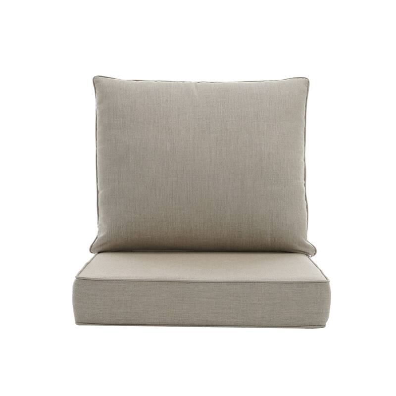 4.7" Thick Sunbrella Outdoor Cushion Set with Back and Seat Cushion