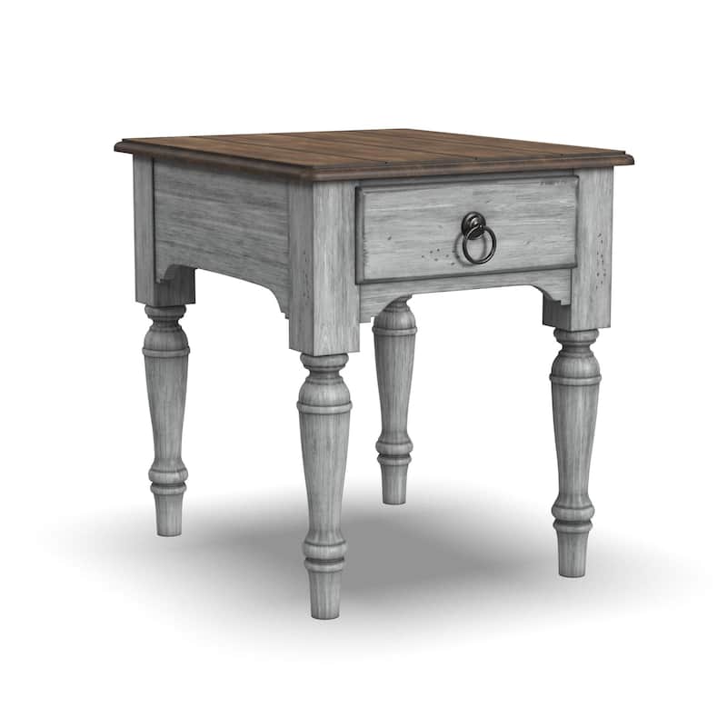Plymouth Brown Wood End Table by Flexsteel - 23" x 25" x 27" - 23" x 25" x 27" - Brown