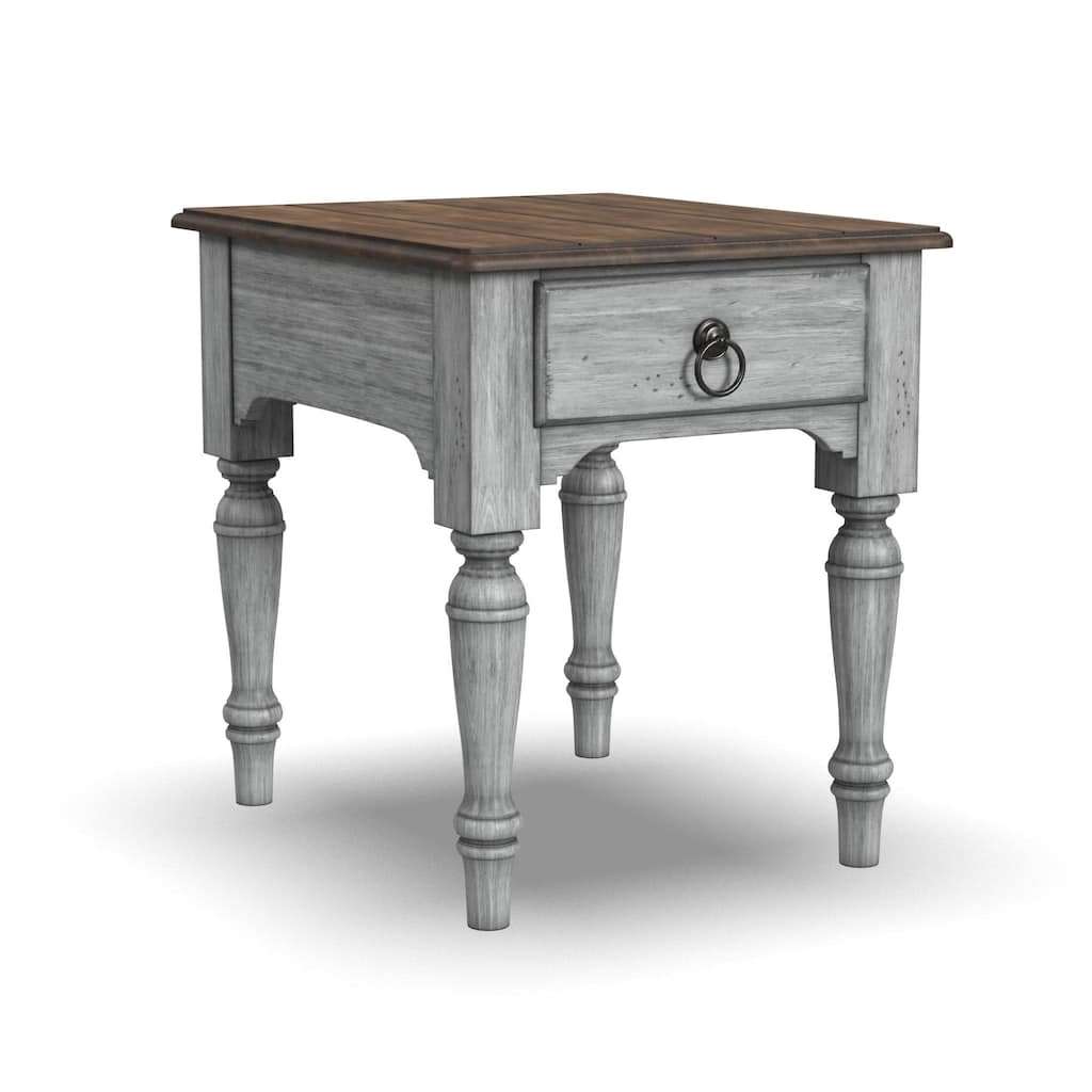 Plymouth Brown Wood End Table by Flexsteel - 23" x 25" x 27"