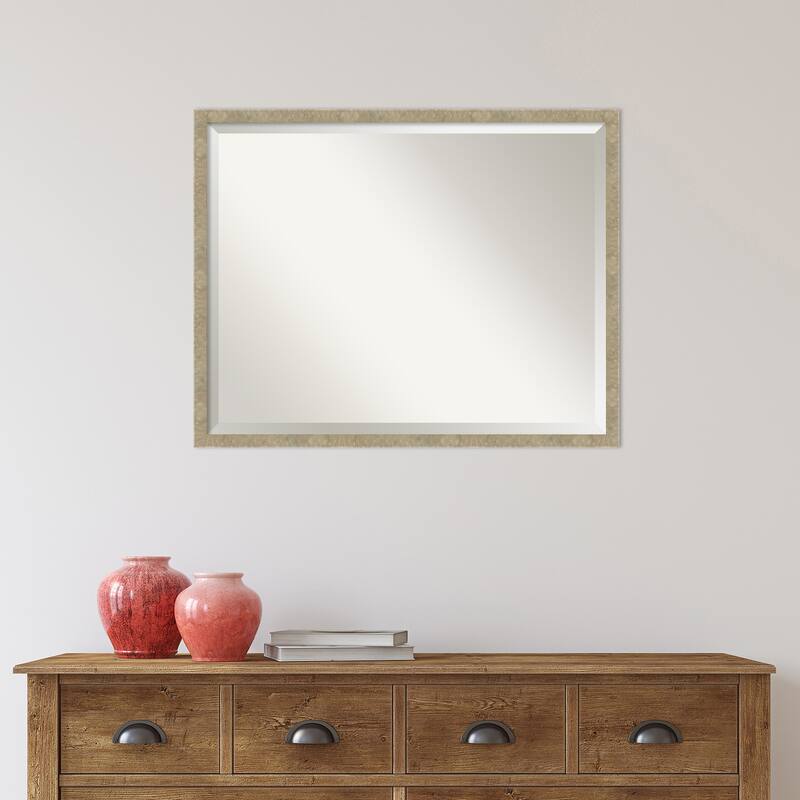 Beveled Wall Mirror - Jet Black Frame