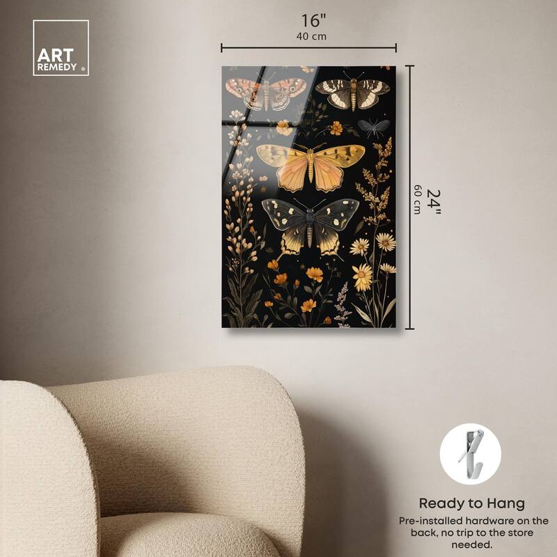 Winged Visitors II Acrylic by Art Remedy, Ready to Hang