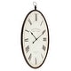 preview thumbnail 3 of 5, Ines Large Oval Wall Clock - 36"H x 23.5"W x 1.5"D