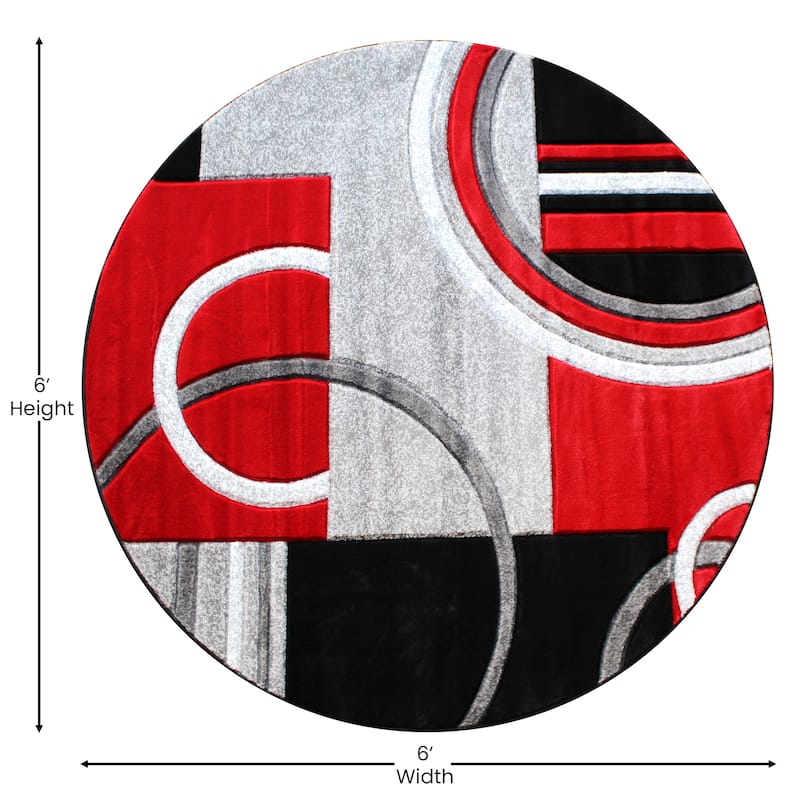 Modern Geometric Design Abstract Area Rug