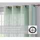 preview thumbnail 39 of 94, HLC.me Abbey Faux Linen Textured Semi Sheer Privacy Light Filtering Transparent Window Grommet Curtain Panels, Pair