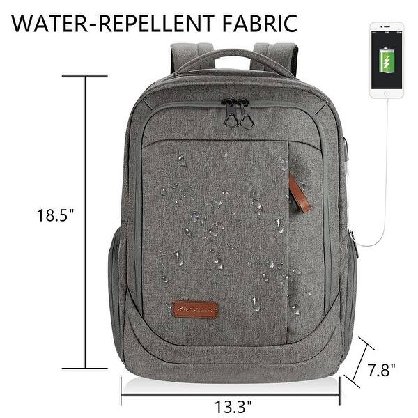 Backpack Large Computer Backpack Fits up to 17.3 Inch Laptop with USB Charging Port Water-Repellent - Bed Bath & Beyond - 42714355 Backpack Large Computer Backpack Fits up to 17.3 Inch Laptop with USB Charging Port Water-Repellent - Bed Bath & Beyond - 42714355