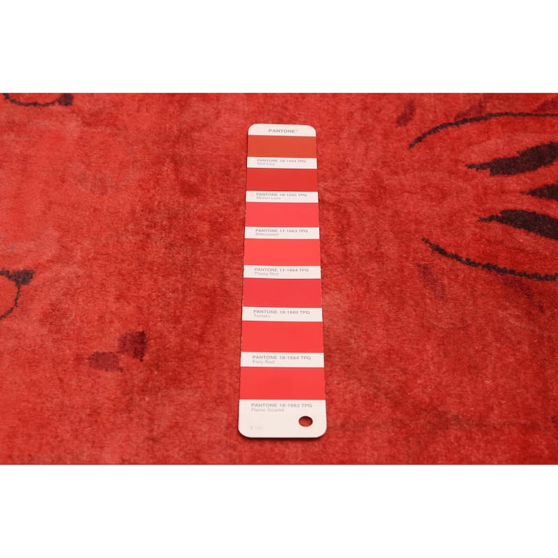 ECARPETGALLERY Hand-knotted Vibrance Red Wool Rug - 10'2 x 13'5