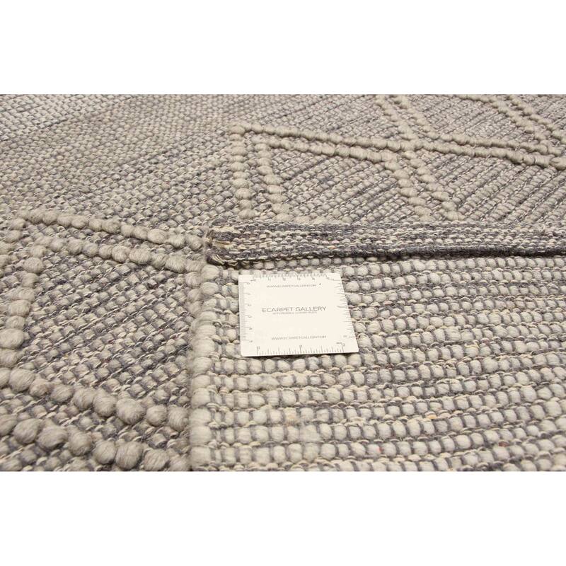 ECARPETGALLERY Braid weave Sienna Tan Wool Rug - 6'1 x 8'10