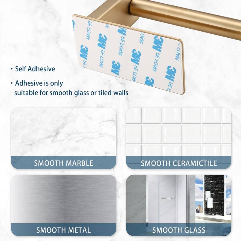 PROOX Rustproof Ahesive Toilet Pater Holder Stainless Steel