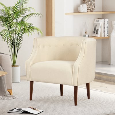 Modern Club Chair with Tufted Back