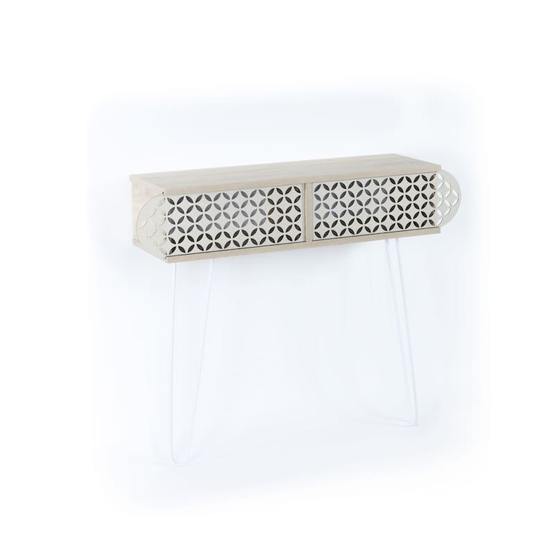 Alora Metal Legs Console Table