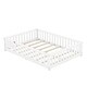 preview thumbnail 42 of 79, Modern Floor Bed with Safety Guardrails and Door, Suitable for Kids
