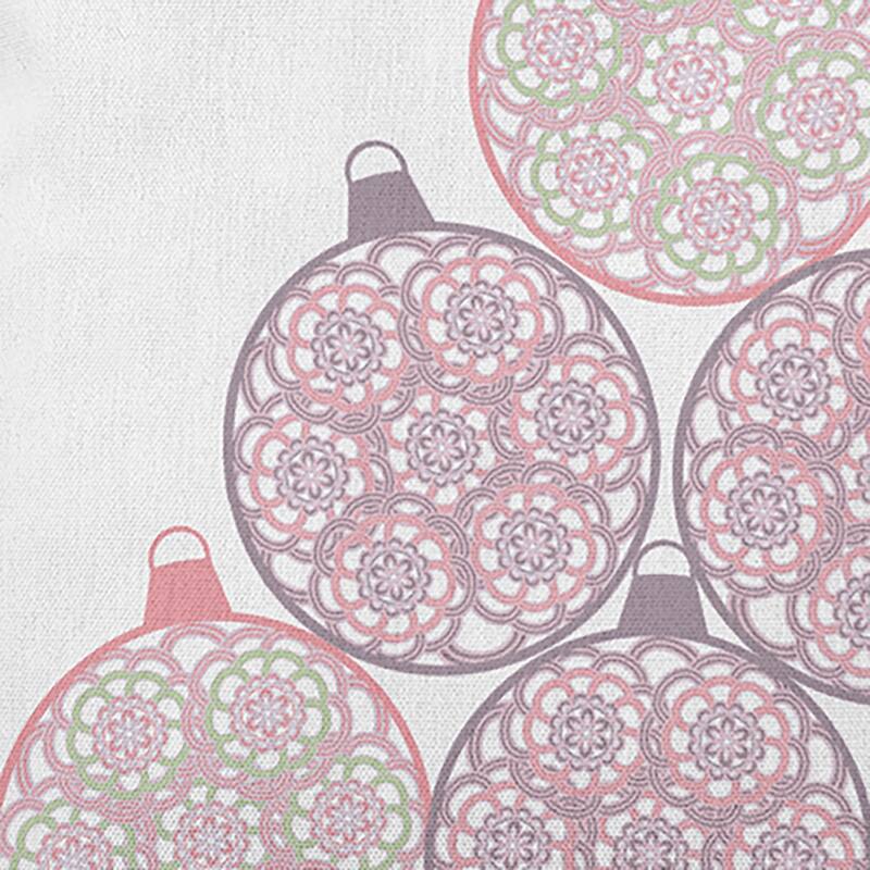 Fancy Ornament Stack Christmas Accent Pillow