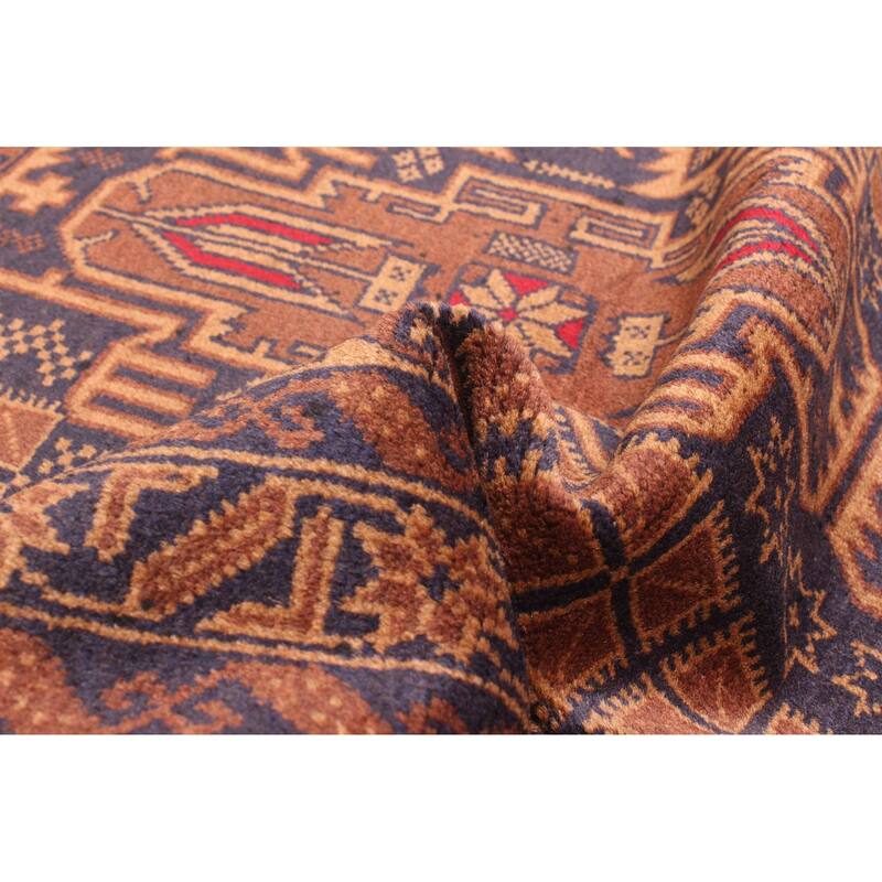 ECARPETGALLERY Hand-knotted Teimani Brown Wool Rug - 2'9 x 4'8