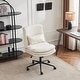 preview thumbnail 1 of 17, Upholstered Armless Polyester Fiber Task Office Chair With Wheels