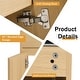 preview thumbnail 4 of 8, ﻿ ﻿Malwee 28" Floating Bathroom Vanity, Wall Mounted Bathroom Vanity with Stainless Steel Sink and Flexible Drain Pipe