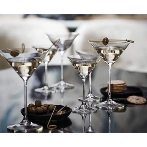 Riedel Vinum Martini Glasses (Set of 4) with Pourer & Polishing