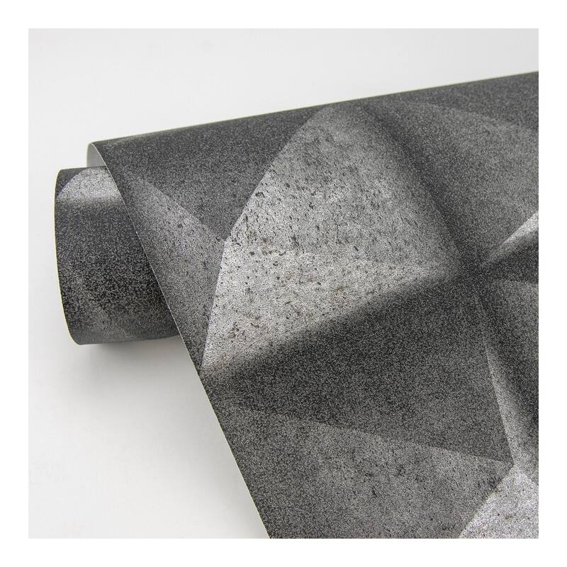 Advantage Dax Black 3D Geometric Wallpaper - 20.9 x 396 x 0.025