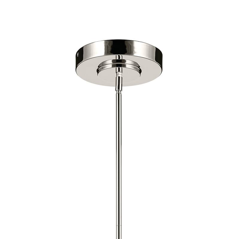 Riven 48.25 Inch LED 1 Light Linear Chandelier with Clear Fluted Glass in Polished Nickel