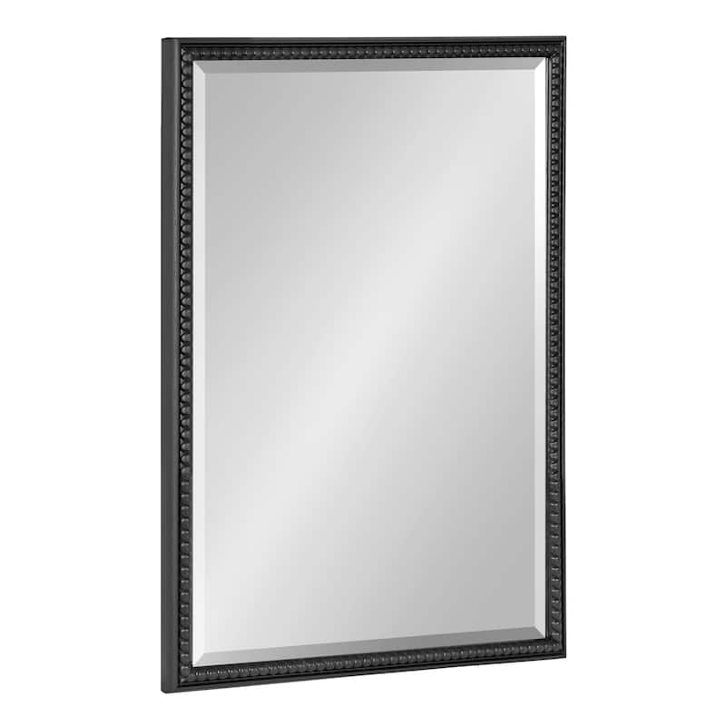 Kate and Laurel Makenna Rectangle Wall Mirror - 18x24 - Black
