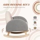 preview thumbnail 4 of 16, Qaba Rocking Toddler Sofa Chair for Nursery or Playroom, Green