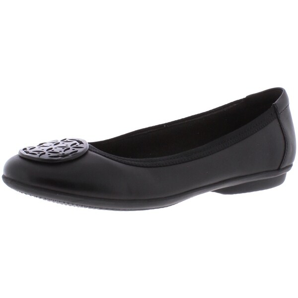 narrow black flats