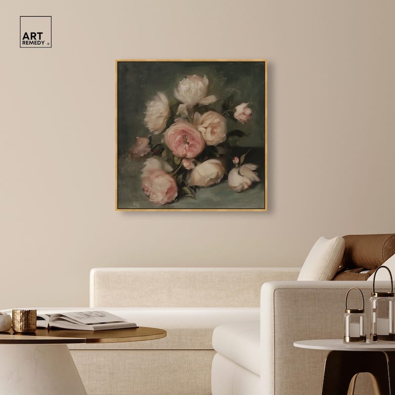 Roses in Shadow I Canvas by Art Remedy