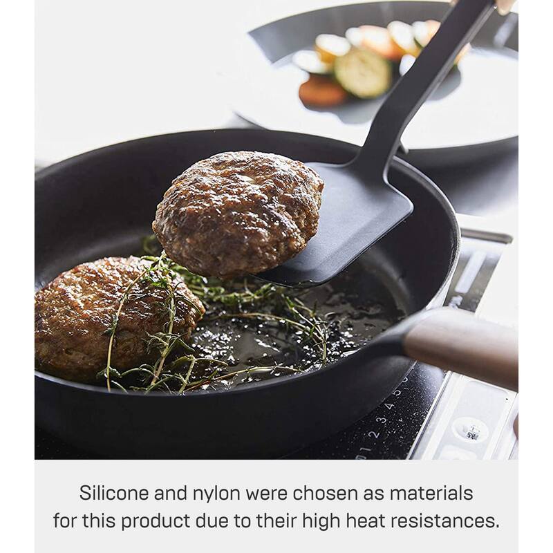 Yamazaki Home Floating Utensil - Four Styles, Silicone, Spatula - L 1.77 x W 3.54 x H 12.2 inches