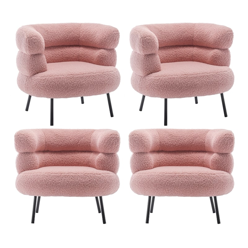 XINMICS Modern Accent Chair Upholstered Armchair for Living Room, Bedroom