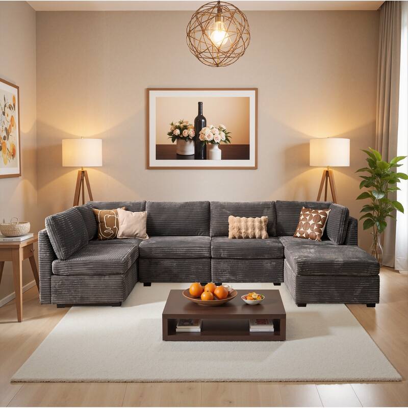 ​​OVIOS Modern Minimalist Fabric Sofa​