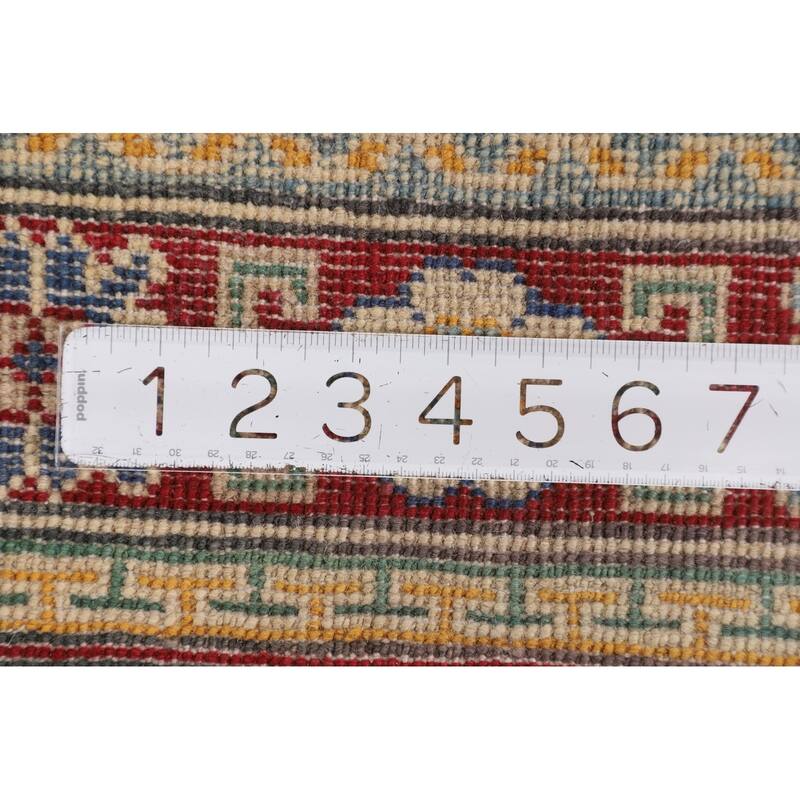 Yellow Kazak Oriental Accent Rug Handmade Wool Carpet - 2'9" x 4'3"