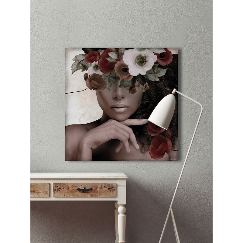 'Charming Beauty' Painting Print on Wrapped Canvas