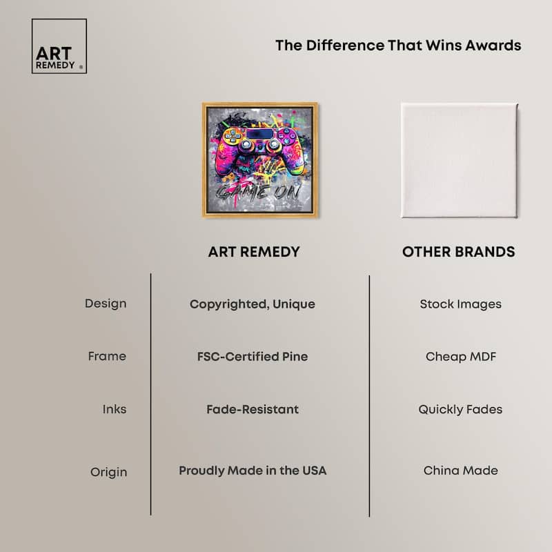Game On Canvas by Art Remedy