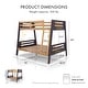 preview thumbnail 2 of 24, Furniture of America Elbrook Modern Solid Wood Twin over Full Bunk Bed