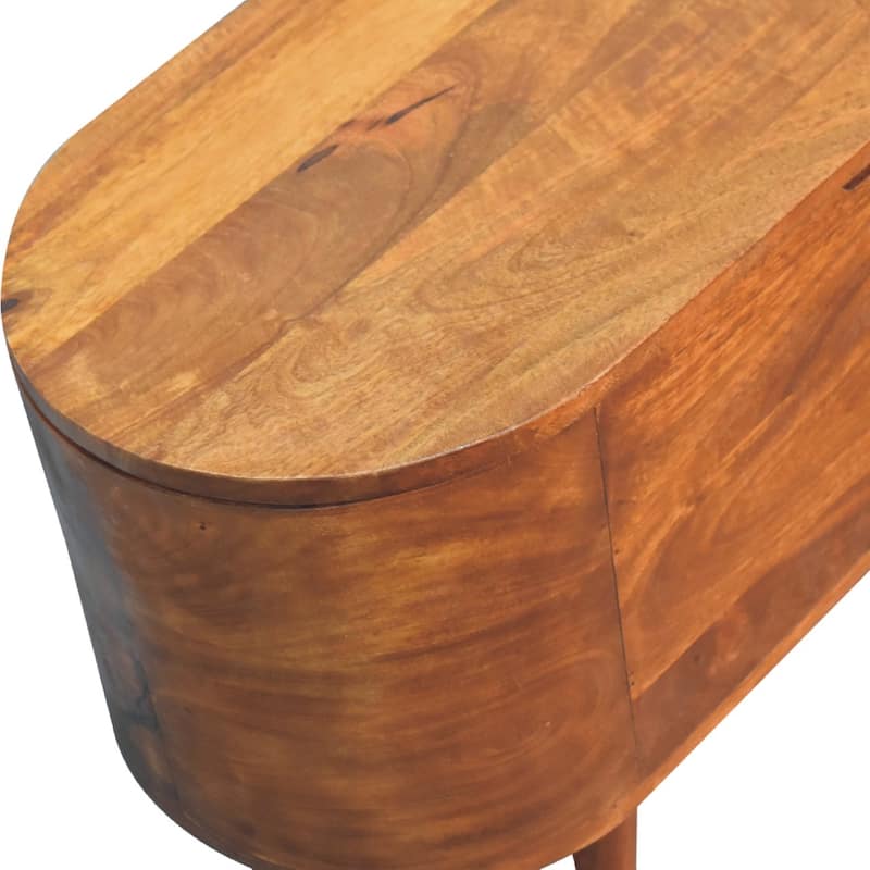 Artisan furniture Chestnut Rounded Lid up Blanket Box - N/A