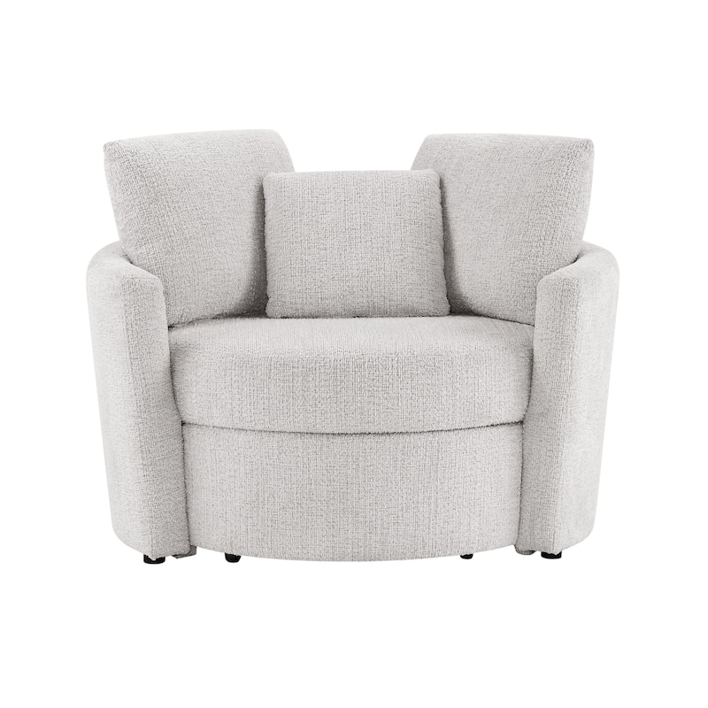 Lifestyle Solutions Bryson Storage Chair in Chenille Fabric