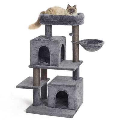 45 Inches Multi-Level Cat Tree Condo for Large Cats