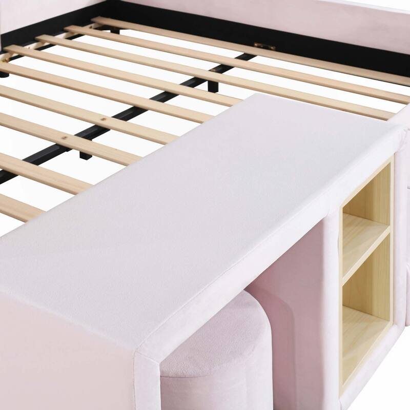 Full Size Upholstered Grounded Bed