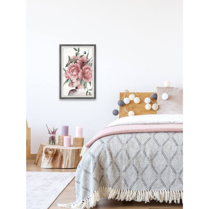 Mid-Century Wall Art Print Framed - Modern Canvas Painting for Living Room Decor - 24x36